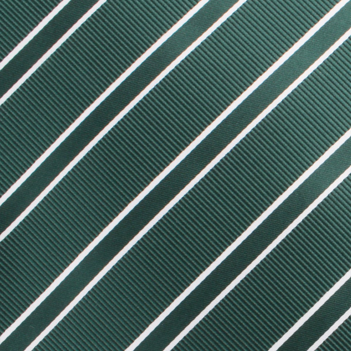 Emerald Green Double Stripe Pocket Square