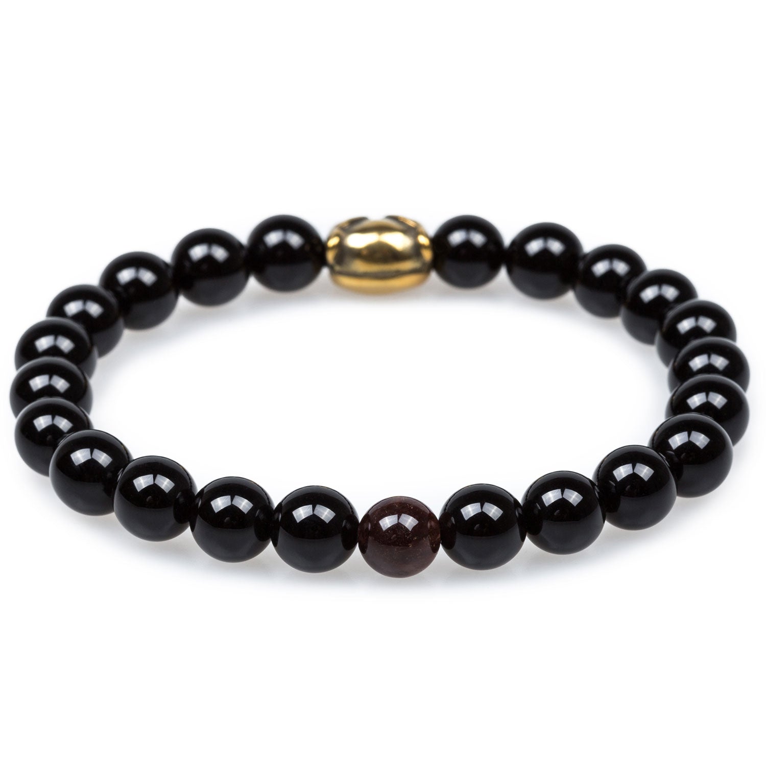 Abaft Polished Black Onyx Bracelet