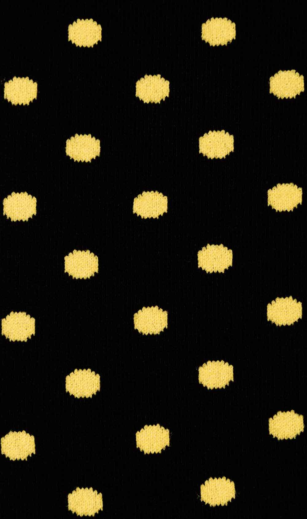 Bond Black Yellow Dot Socks