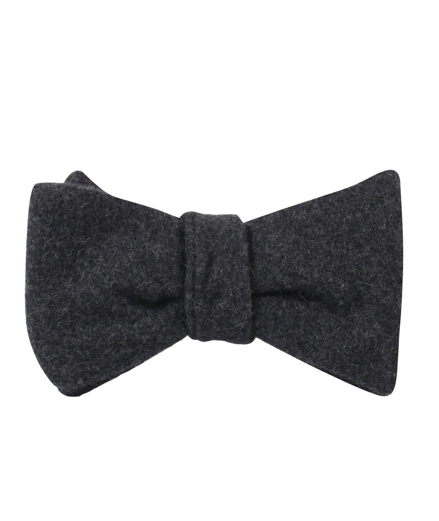 Charcoal Grey Dorset Wool Self Bow Tie