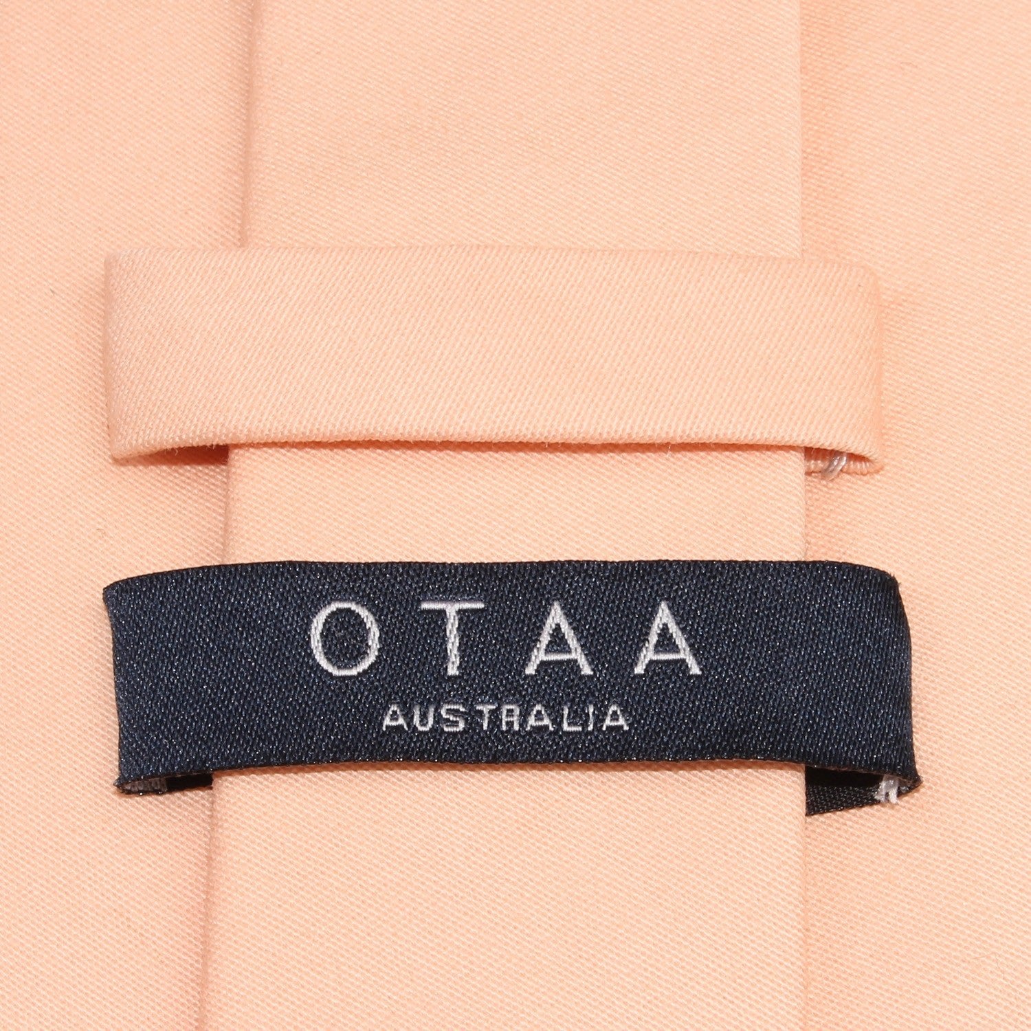 Peach Cotton Skinny Tie