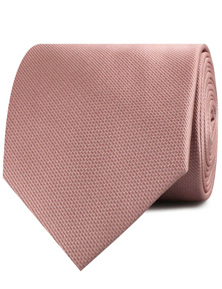 Antique Dusty Rose Weave Necktie