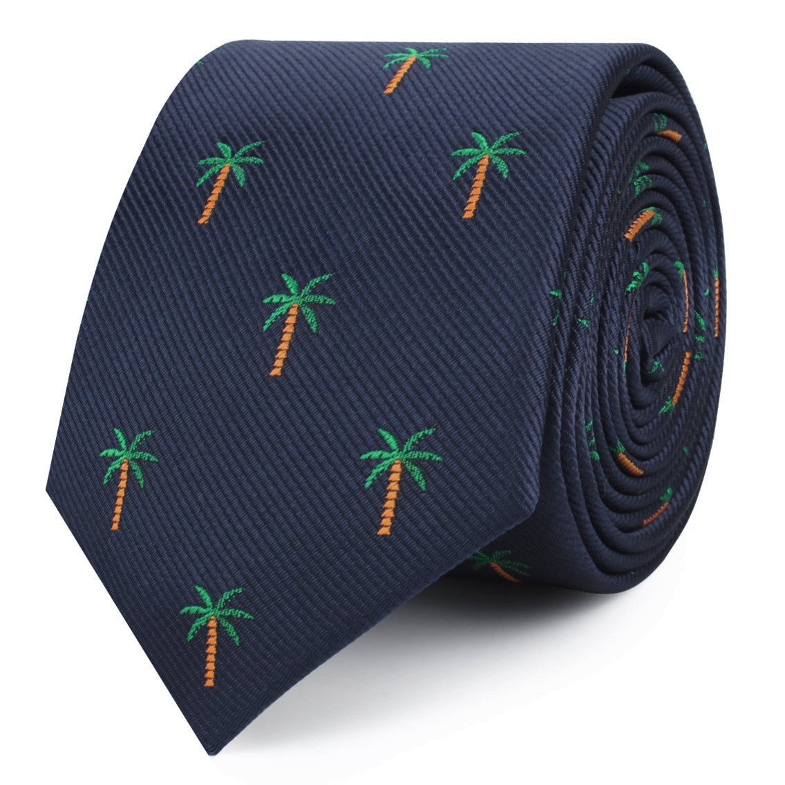 Aitutaki Palm Tree Skinny Tie