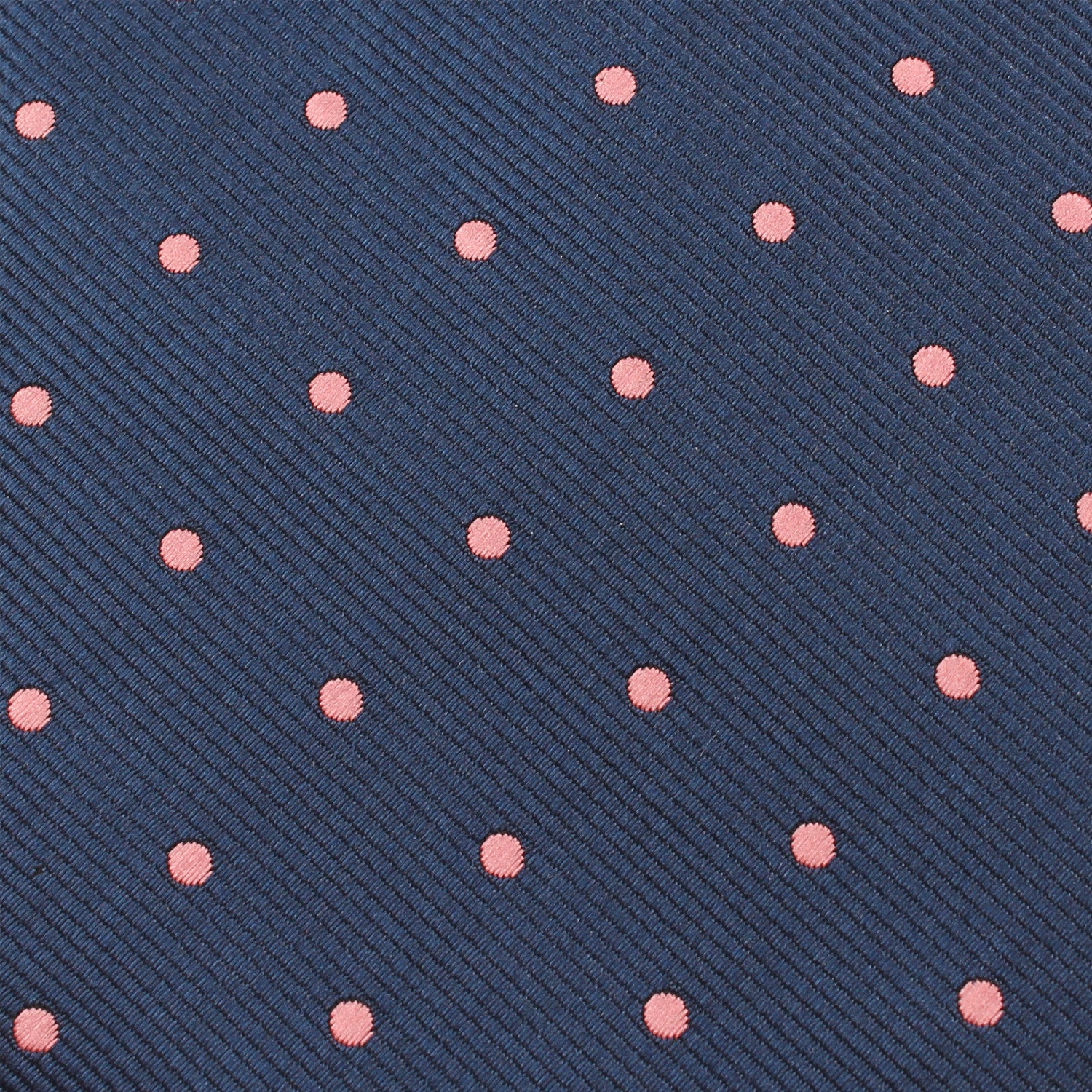 Navy Blue with Pink Polka Dots Tie