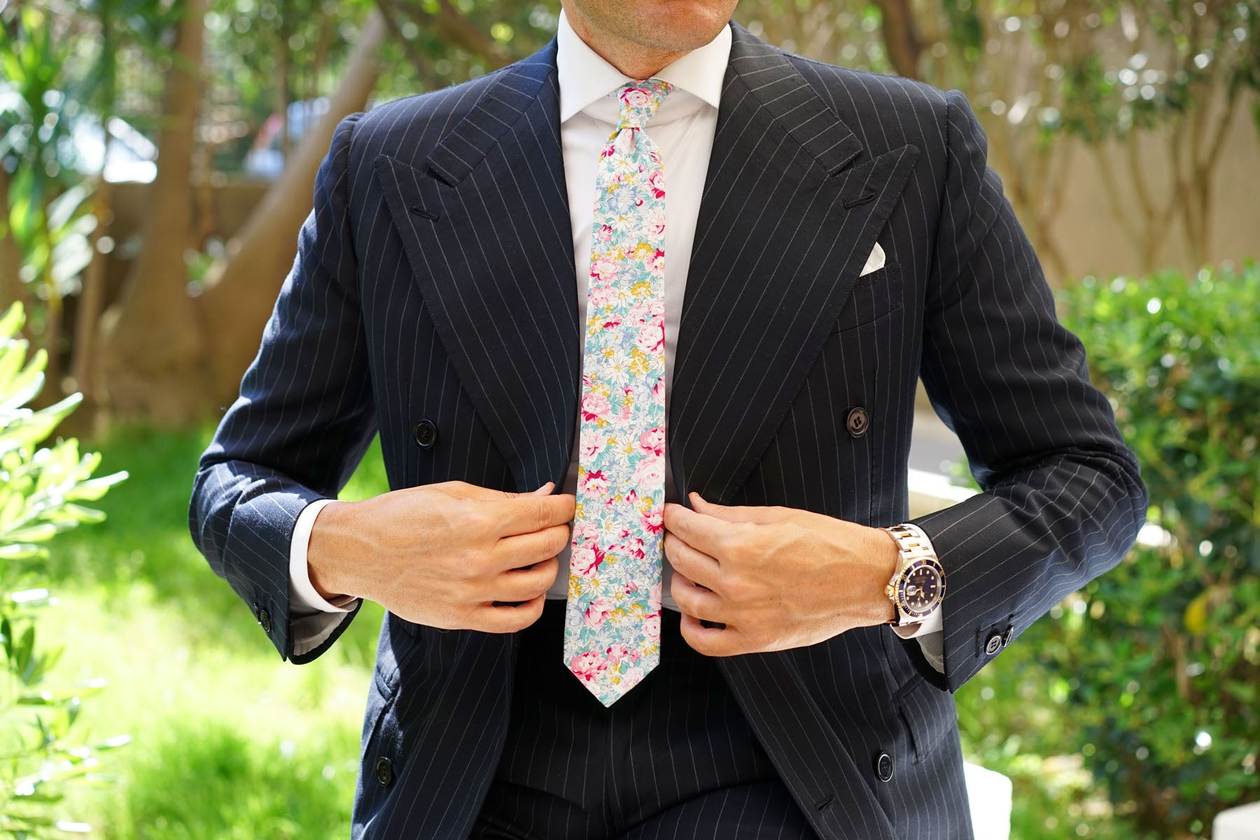 Shinjuku Floral Skinny Tie