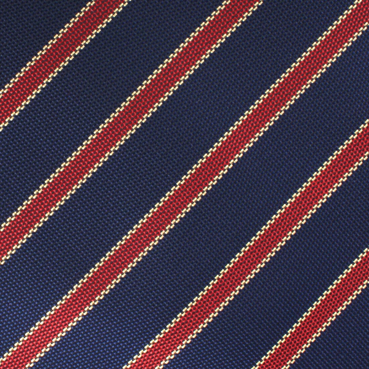 Cambridge Navy Blue with Royal Red Stripes Skinny Tie