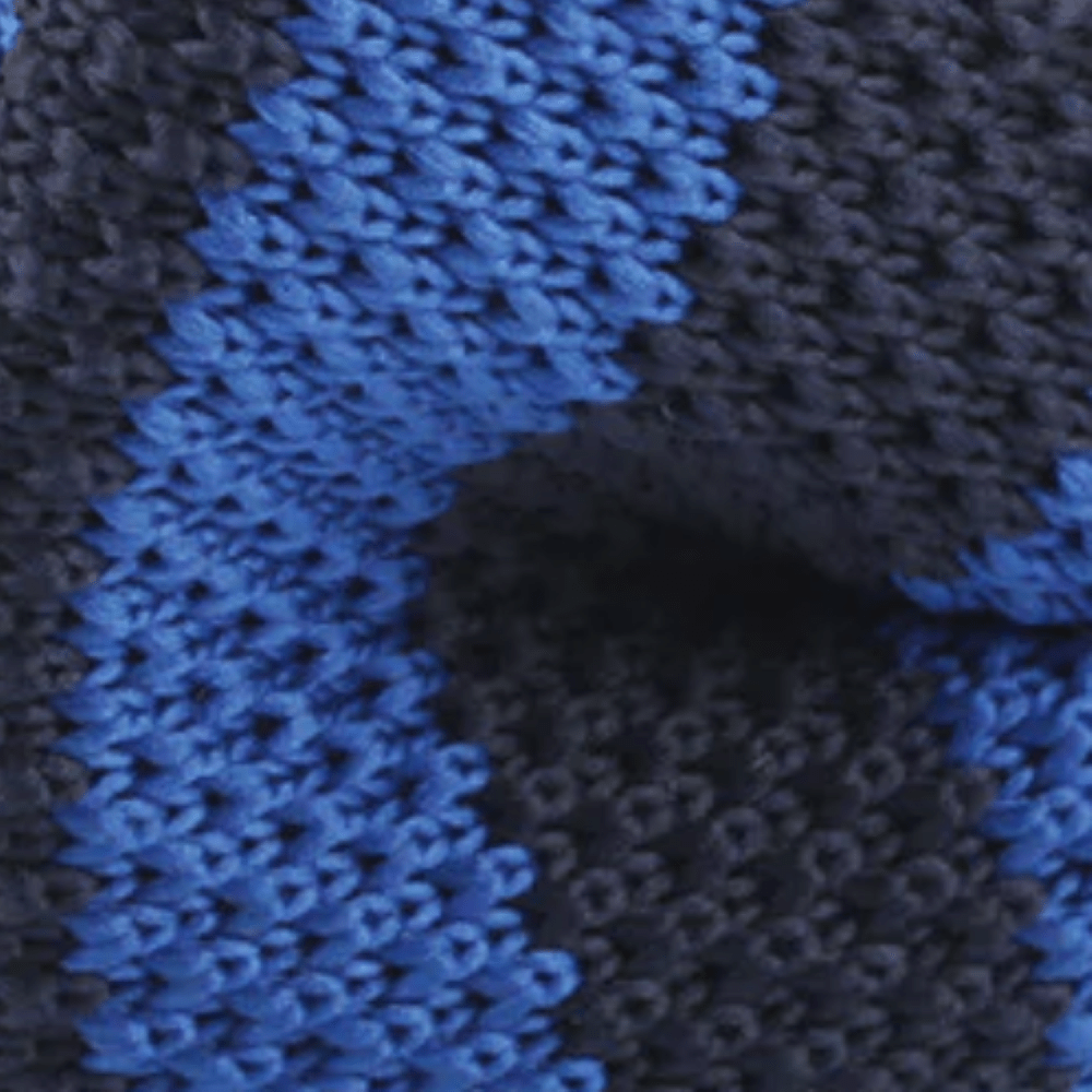 The Blue Fijian Knitted Bow Tie