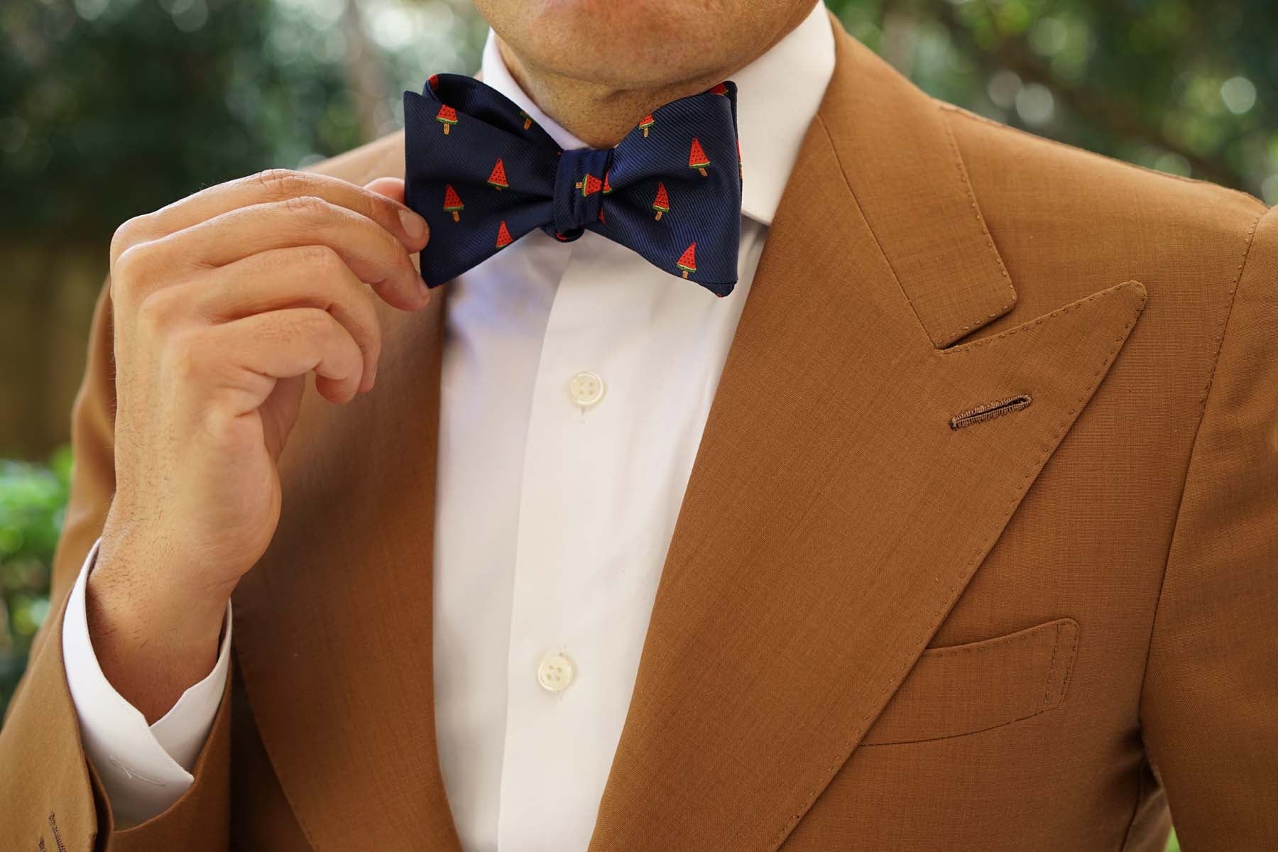 Watermelon Popsicle Self Bow Tie