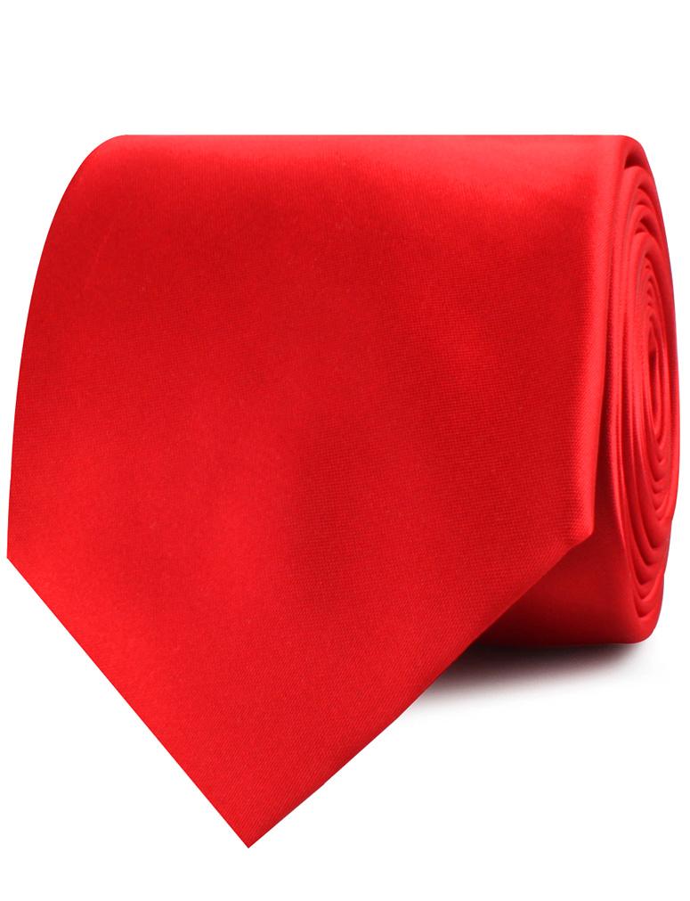 Red Cherry Satin Necktie