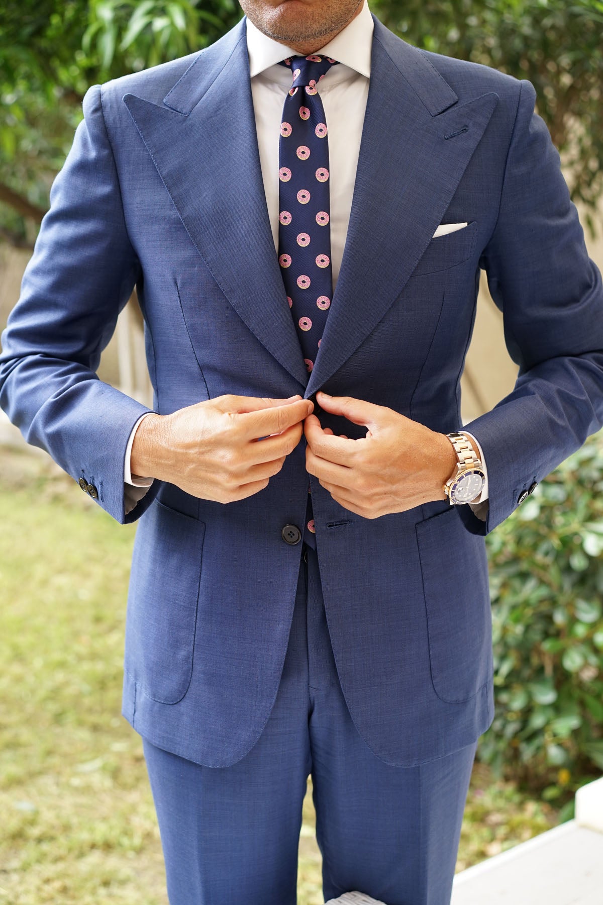 Pink Donuts Skinny Tie