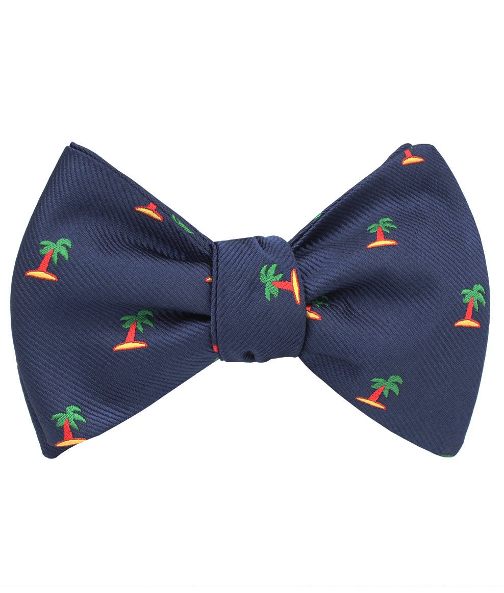 Aruba Palm Tree Self Bow Tie