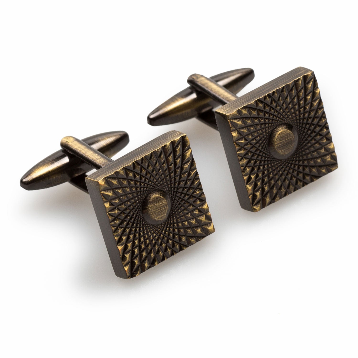 Mr Bond Antique Brass Cufflinks