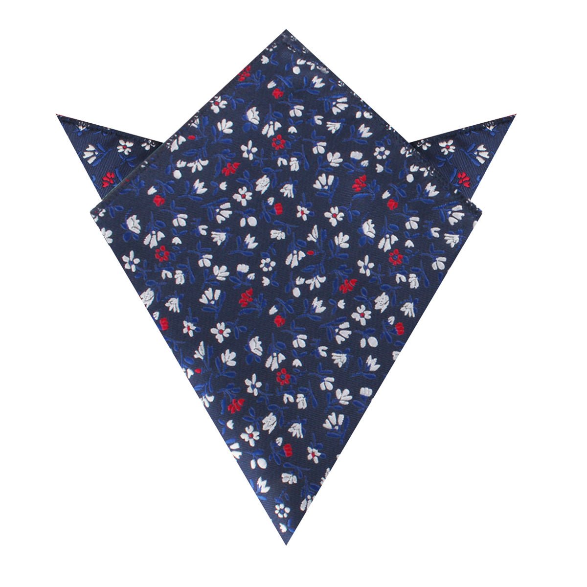 Jardin des Tuileries Navy Floral Pocket Square