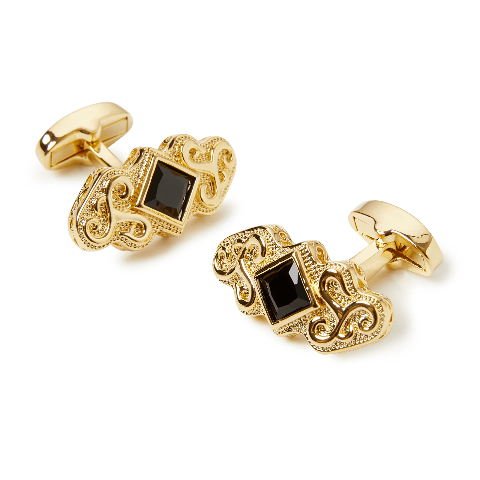 Buenos Black Filigree Cufflinks