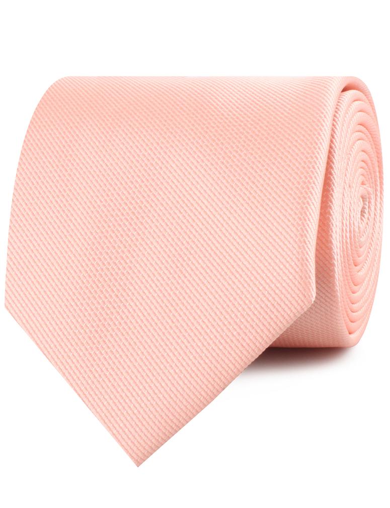 Bellini Peach Weave Necktie