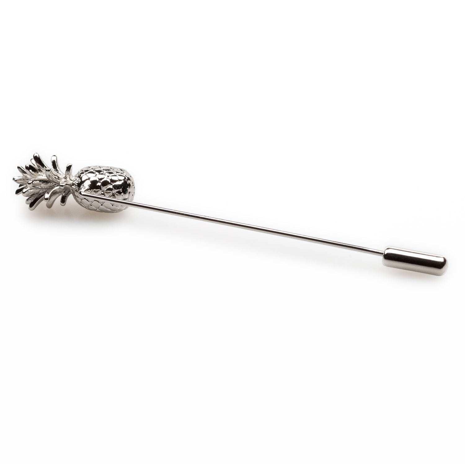 Silver Pineapple Lapel Pin