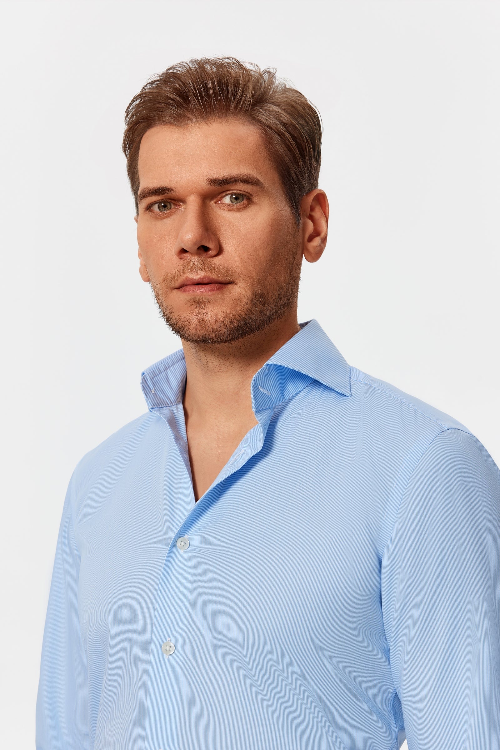 Babcock Blue Stripe Poplin Shirt