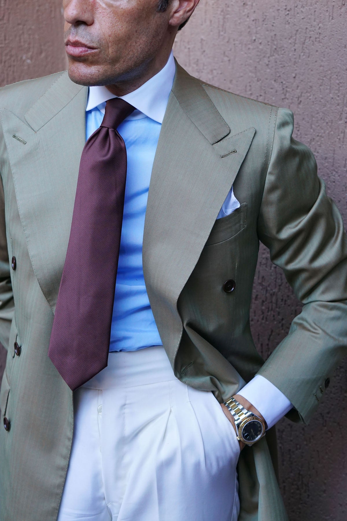 Dark Brown Weave Necktie