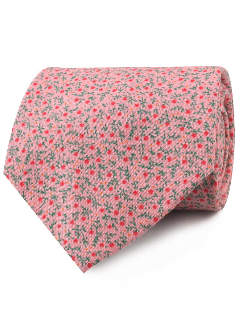 Houston Pink Floral Necktie