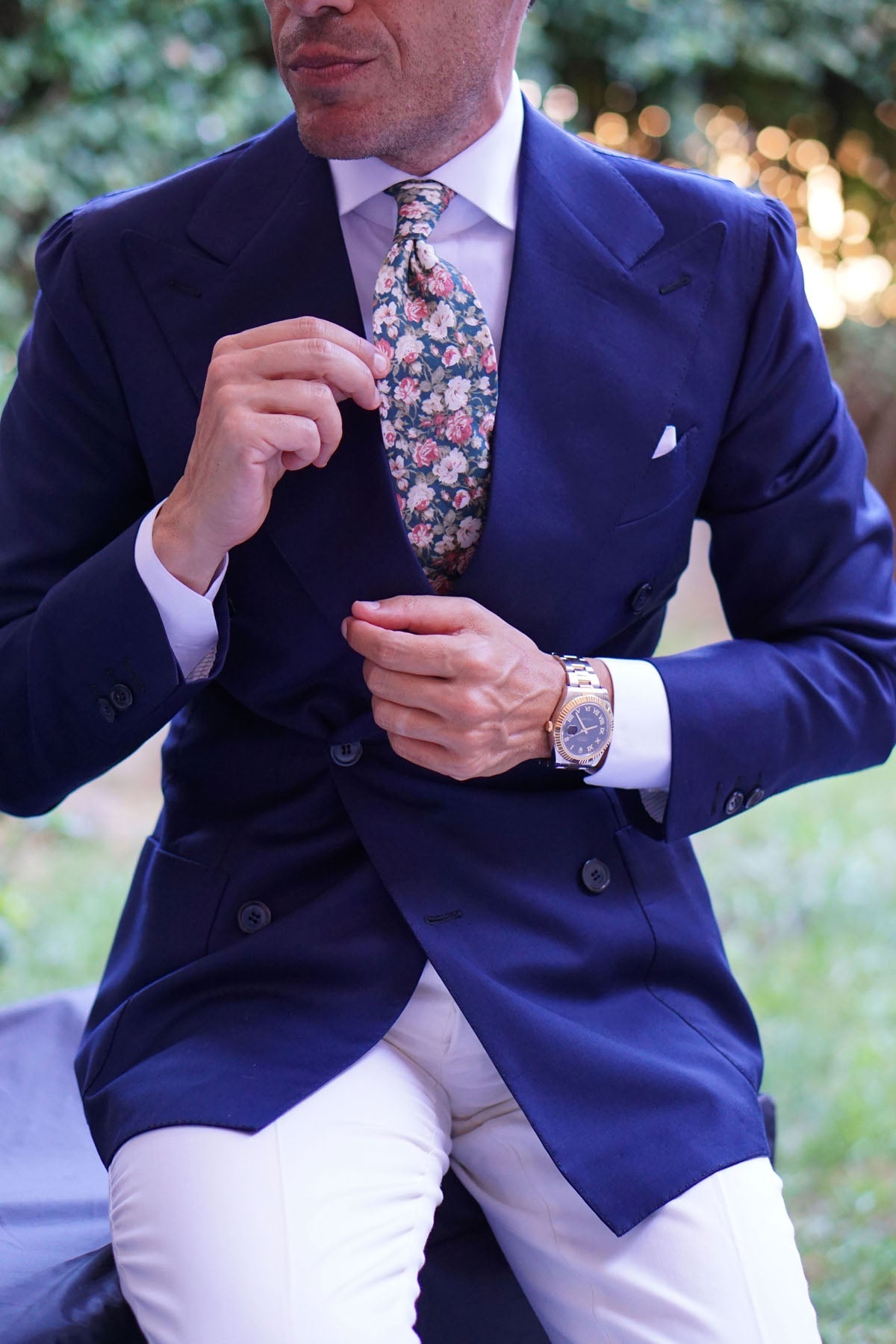 Villa d’Este Italian Floral Necktie