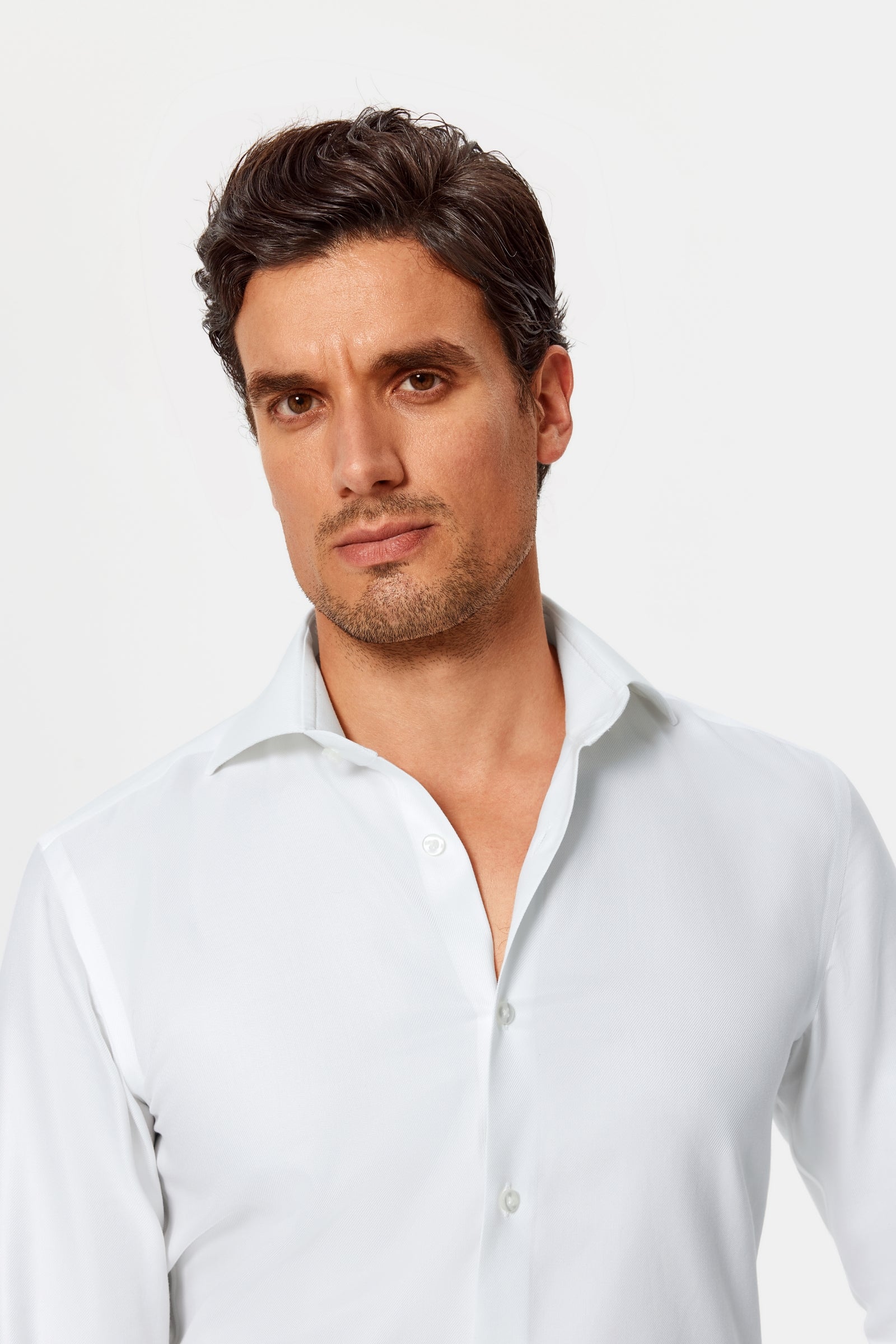 Carruthers White Lucious Non-Iron Shirt