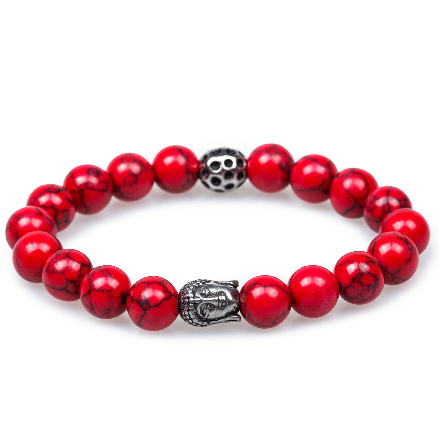 Koh Samui Red Turquoise Buddha Bracelet