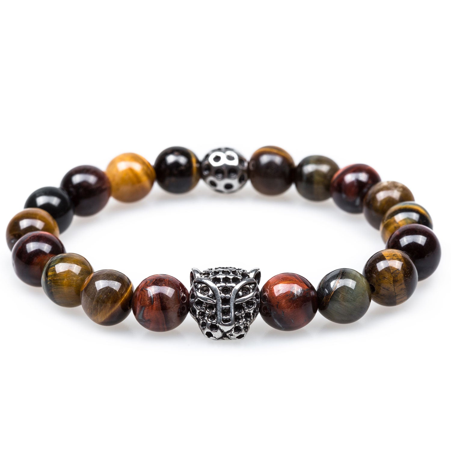 Lucius Black Panther Tiger's Eye Bracelet