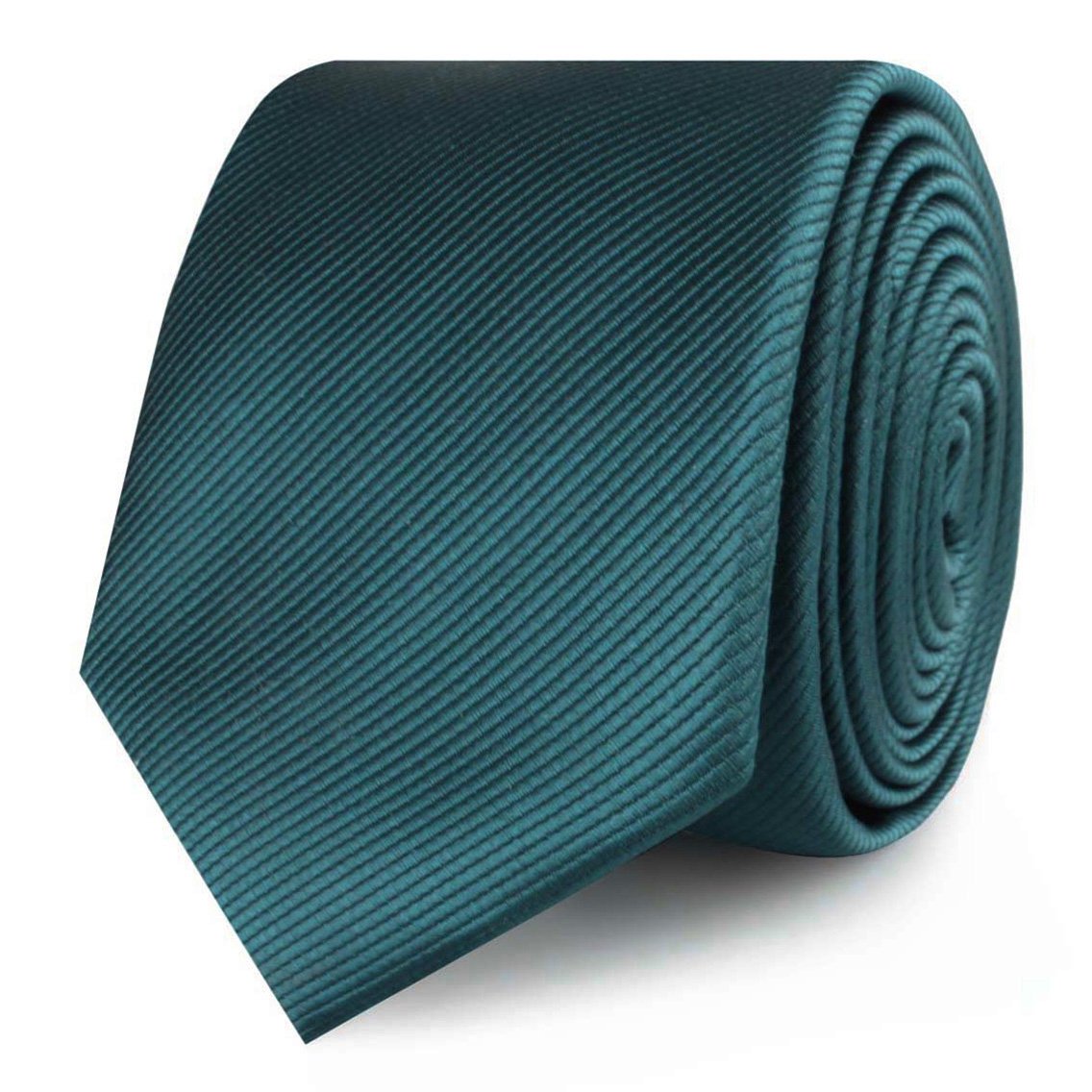 Deep Jade Twill Skinny Tie