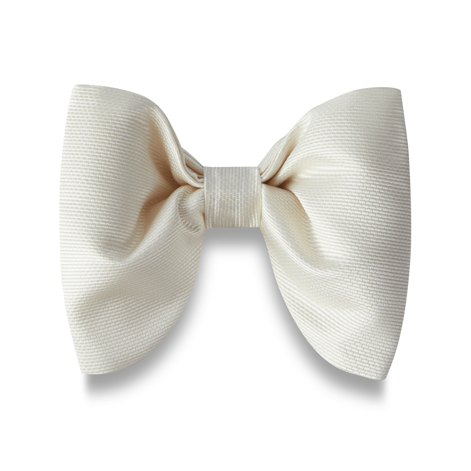 Ivory Weave Butterfly Bow Tie