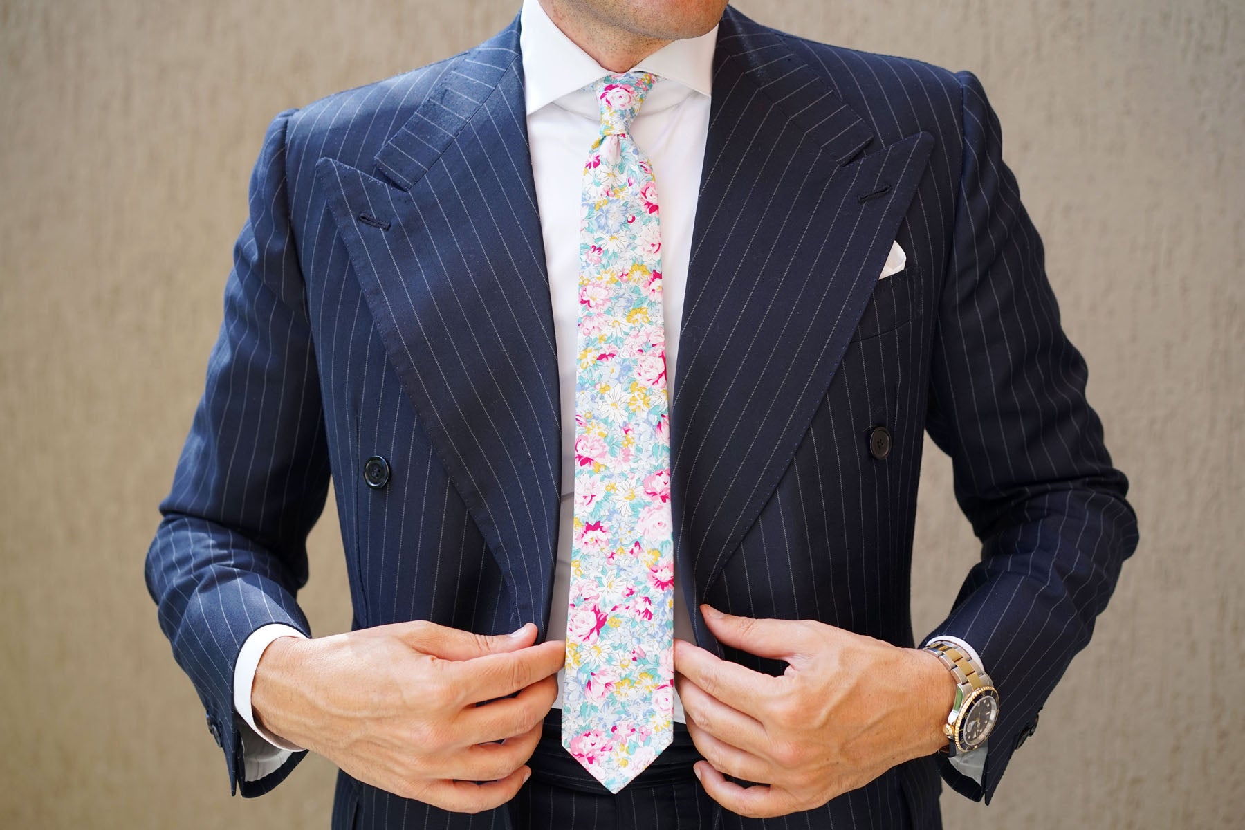 Shinjuku Floral Skinny Tie