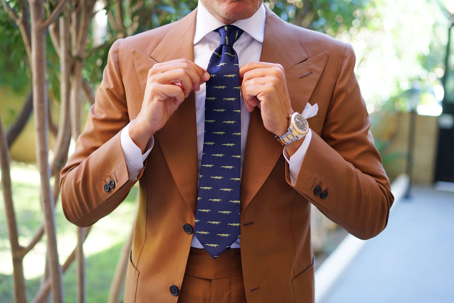 Saltwater Crocodile Tie