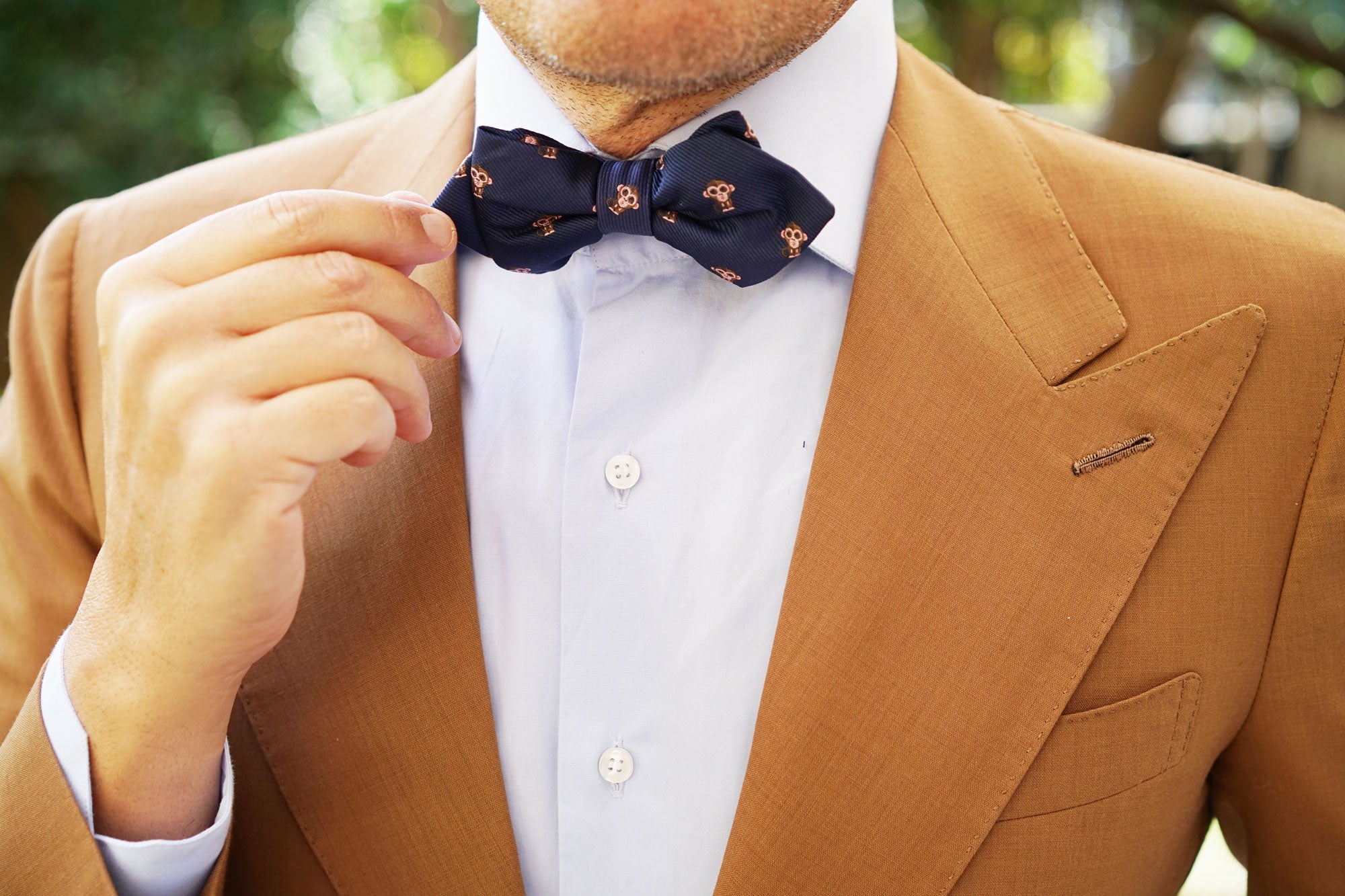 Monkey Diamond Bow Tie