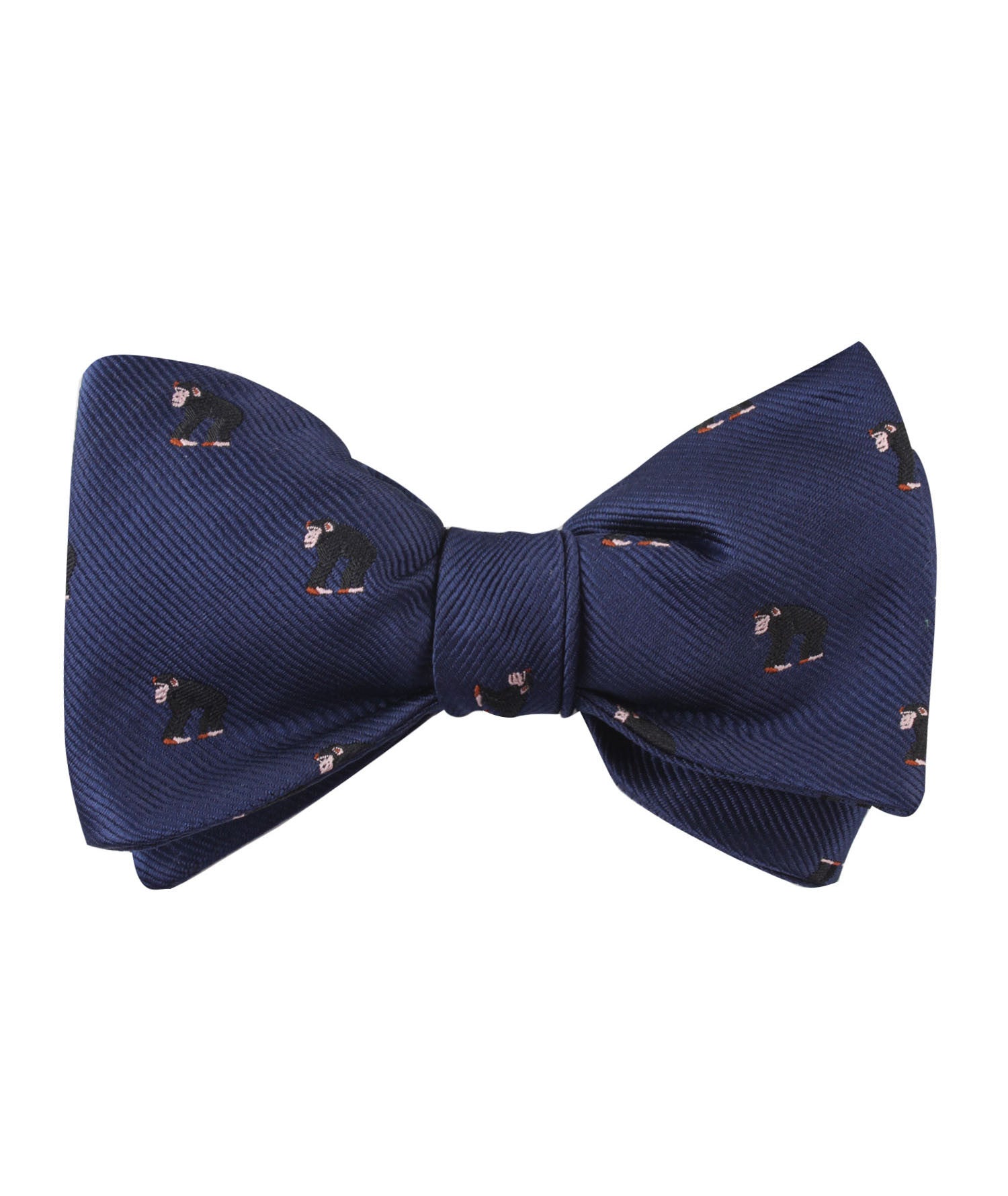 Chimpanzee Monkey Self Bow Tie