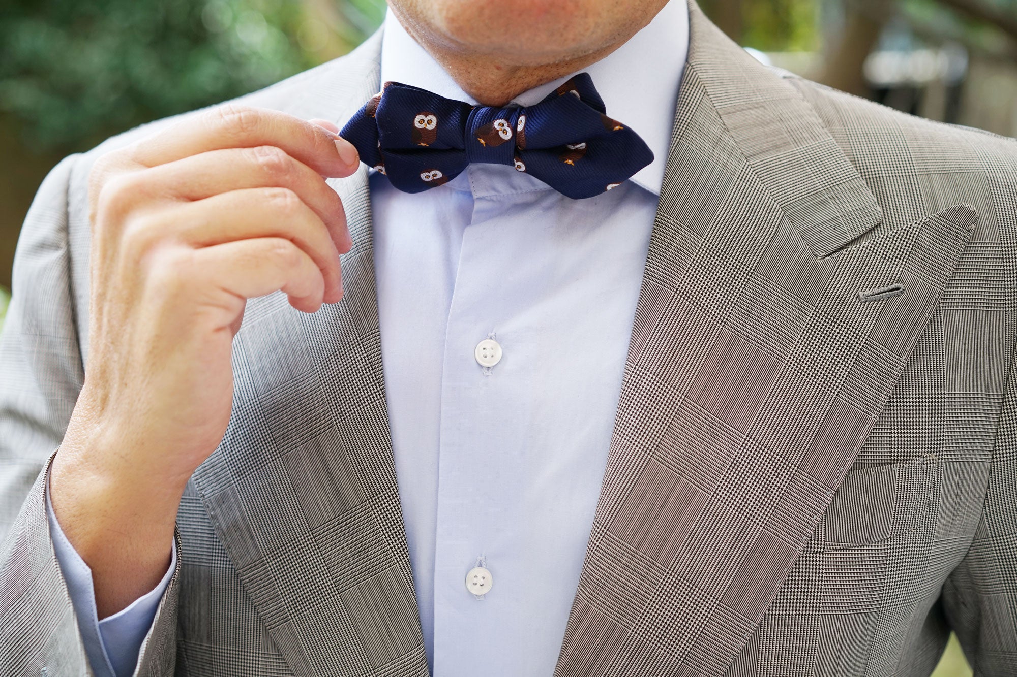 Northern Brown Owl Diamond Bow Tie