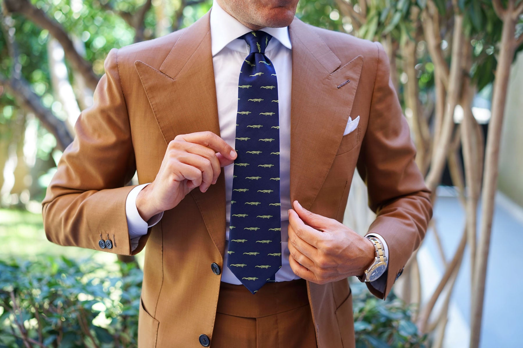 Saltwater Crocodile Tie