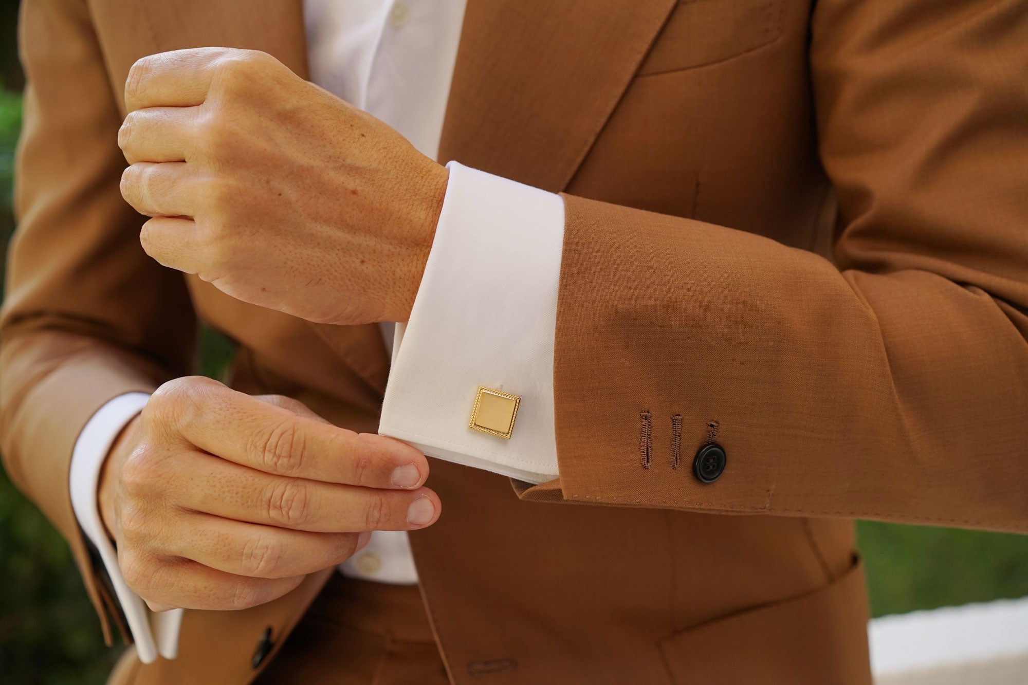 Michelangelo Gold Cufflinks