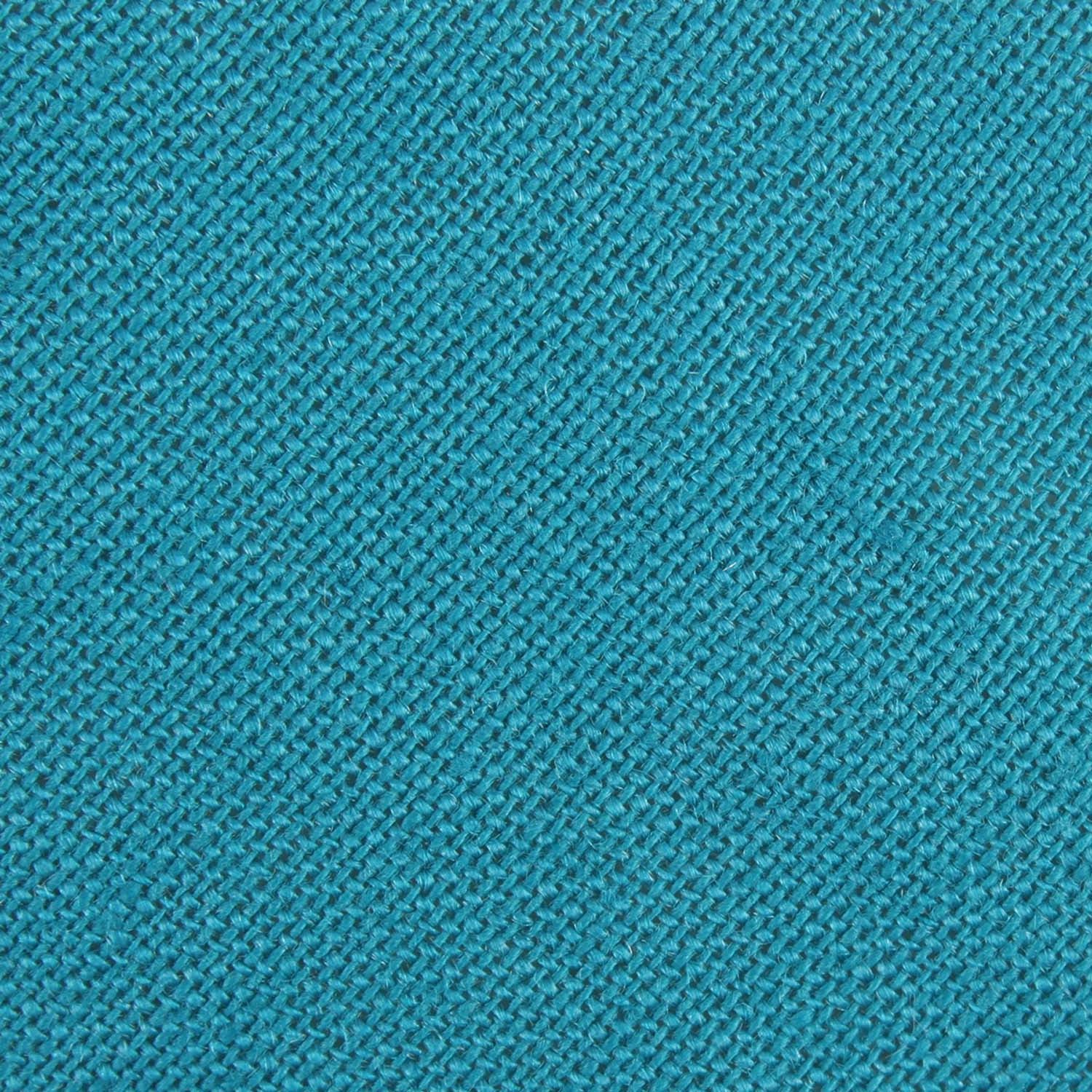 Teal Slub Linen Skinny Tie