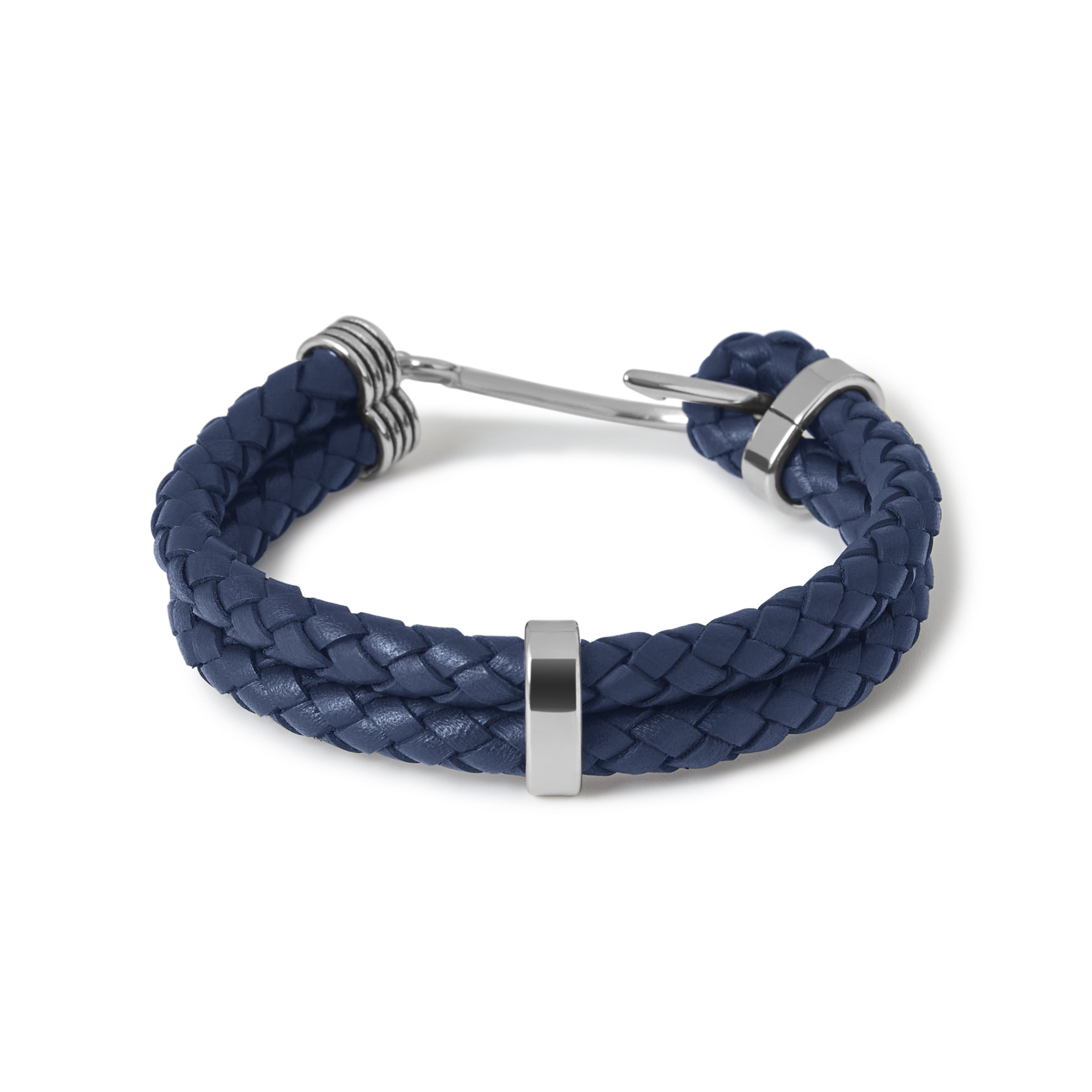 Fish Hook Navy Bracelet