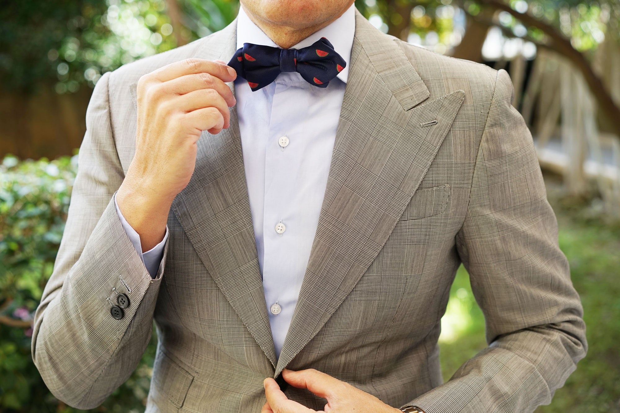 Watermelon Diamond Bow Tie