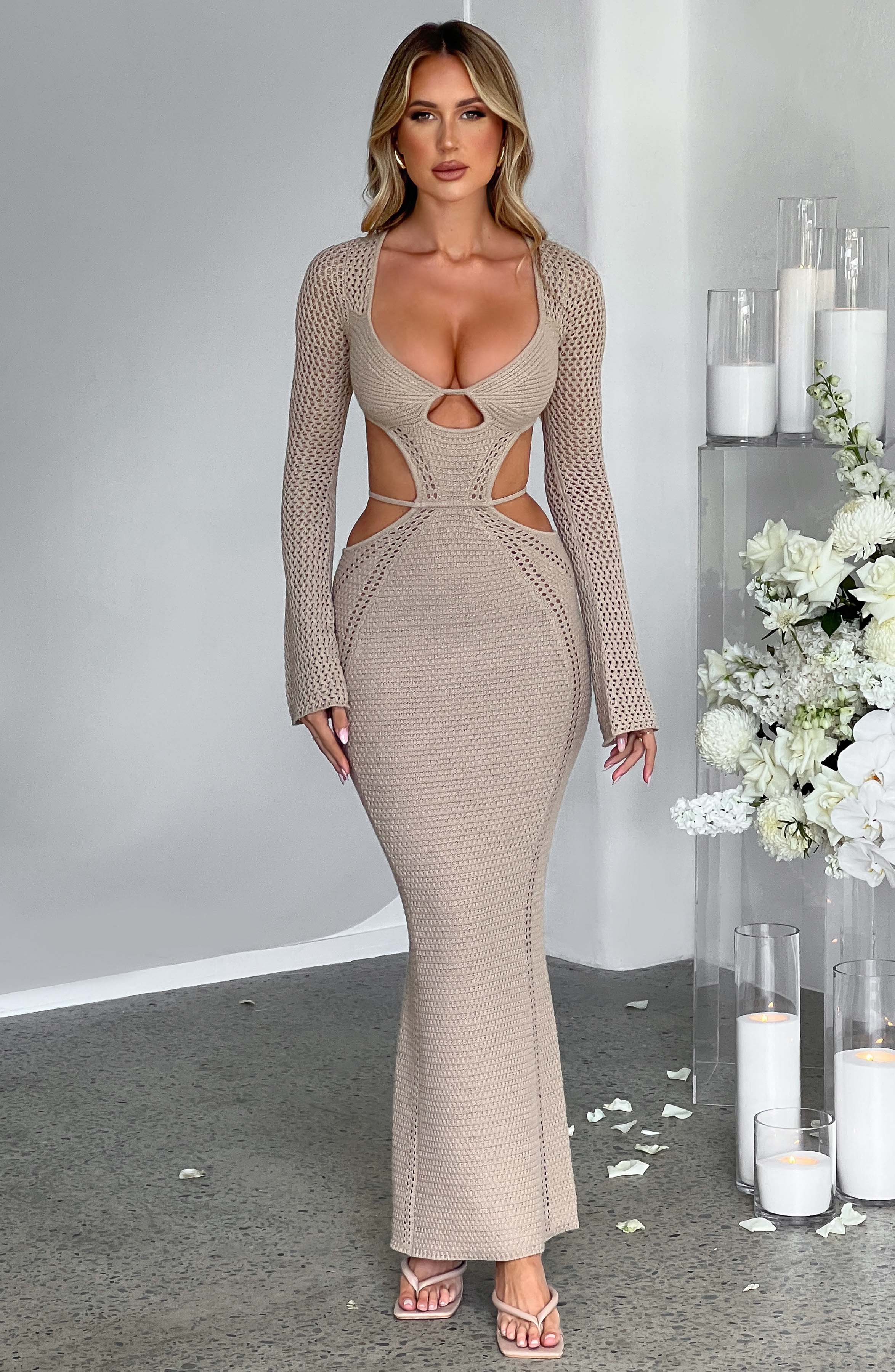 Nadine Maxi Dress - Beige