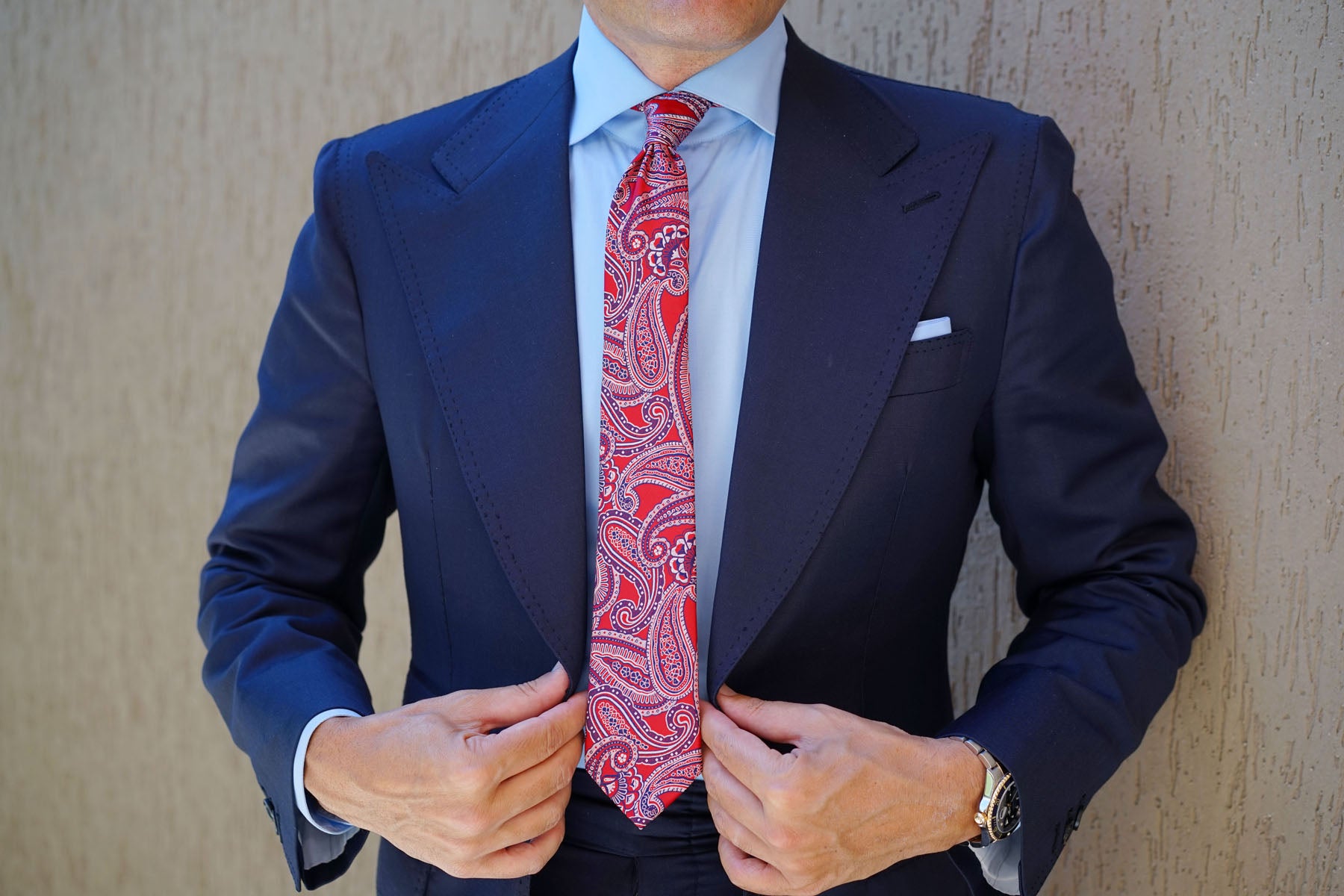 Paisley Red Tie