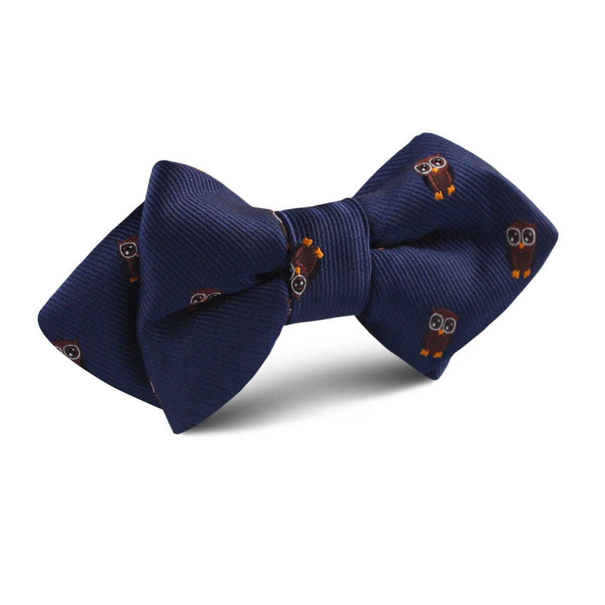 Brown Horned Owl Diamond Bow Tie