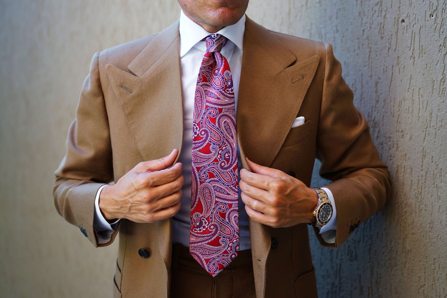 Paisley Red Tie