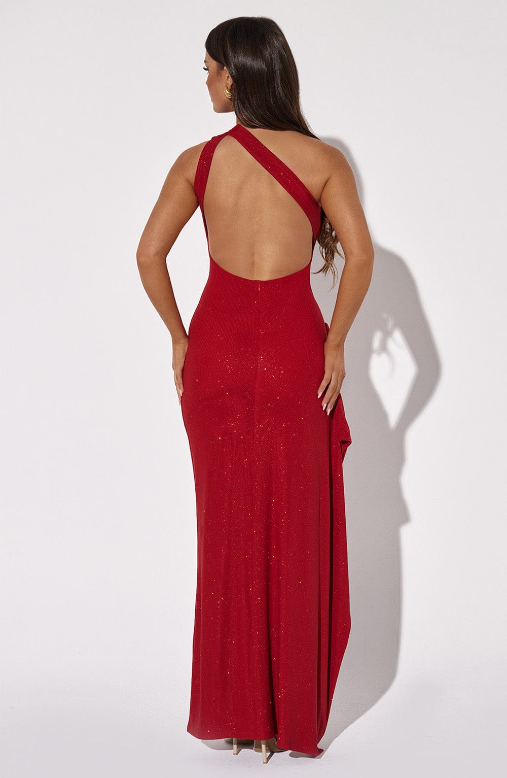 Genevieve Maxi Dress - Red Sparkle