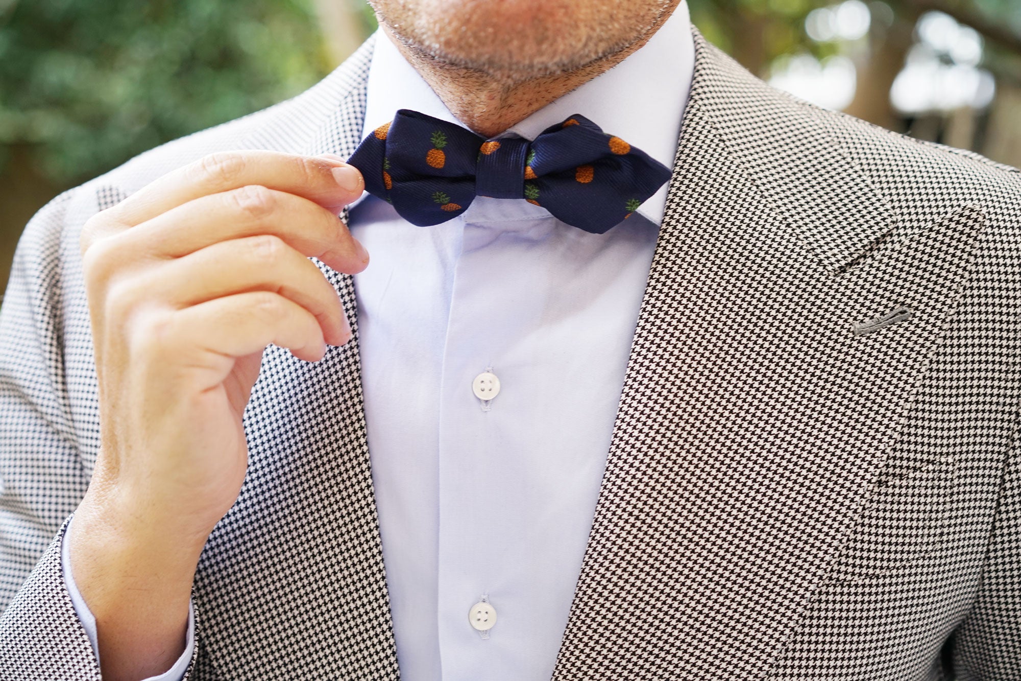 Pineapple Diamond Bow Tie