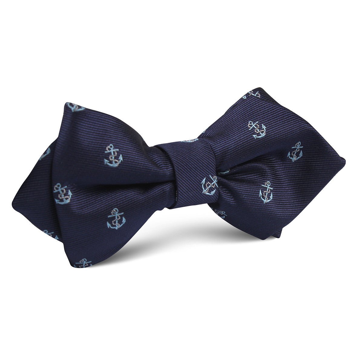 Navy Blue Sail Anchor Diamond Bow Tie