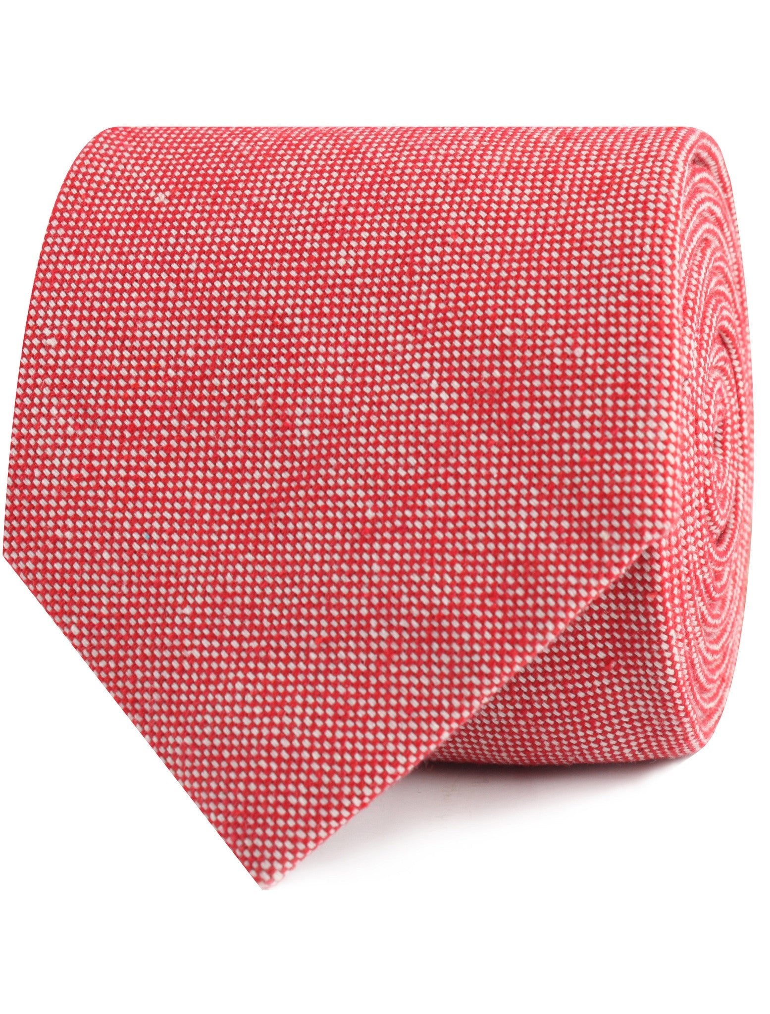 Venetian Red Linen Tie