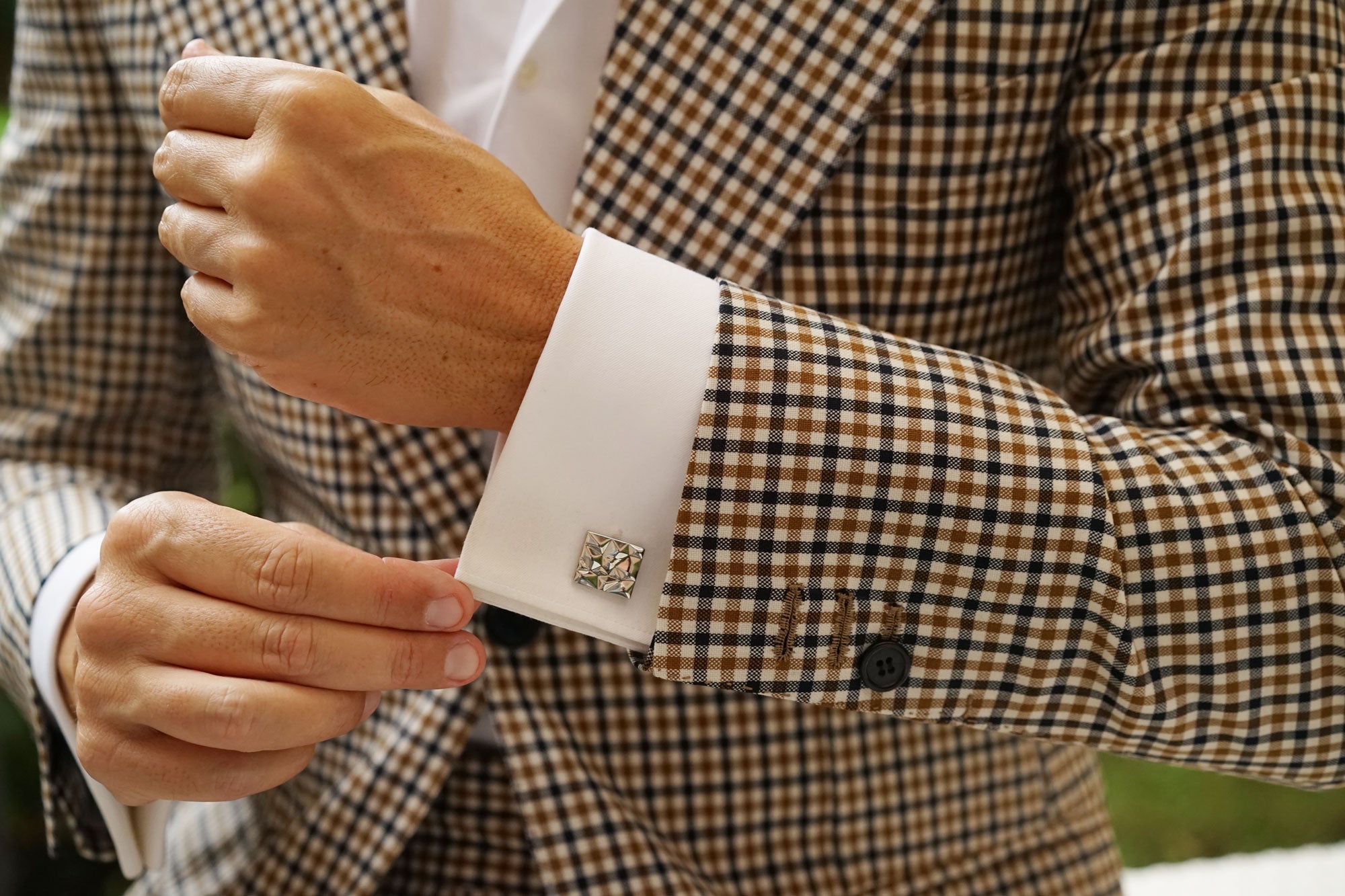 Archer Silver Cufflinks