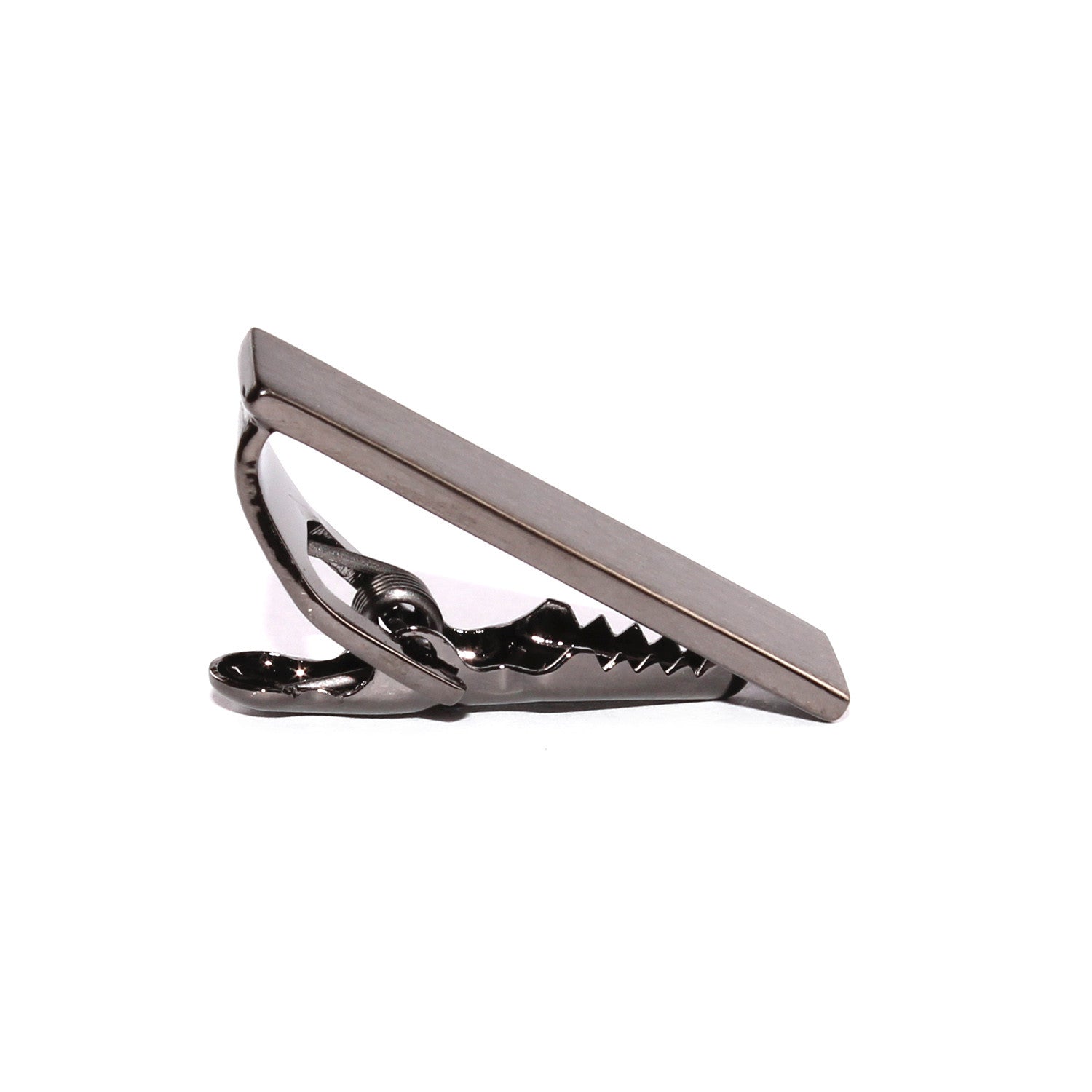 Mini Brushed Gun Skinny Tie Bar