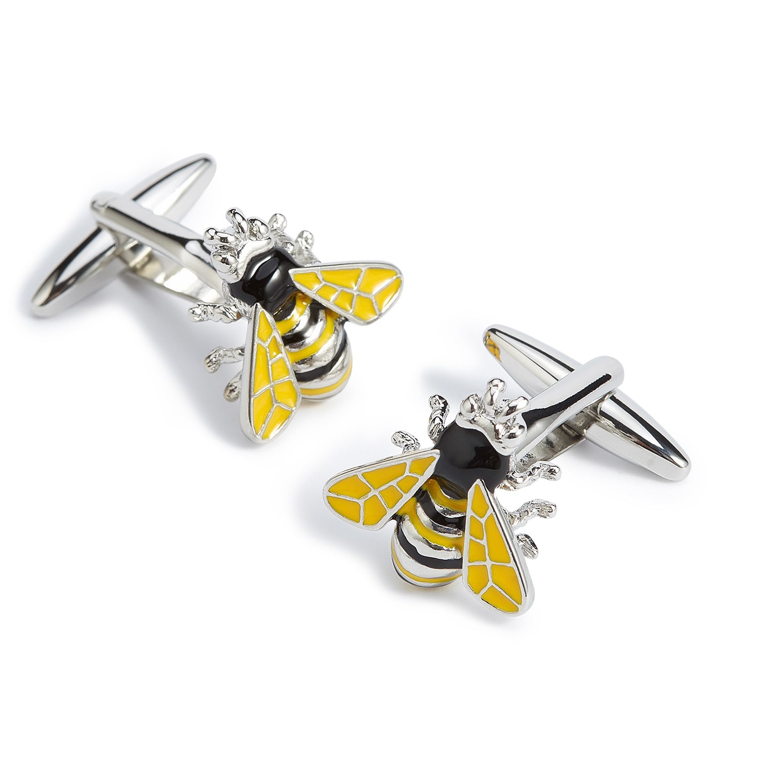 Yellow Bumble Bee Cufflinks